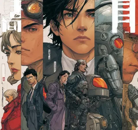 里番动漫站内多部漫画作品封面拼合主视觉